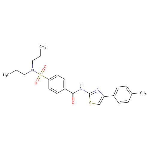 4-(dipropylsulfamoyl)-N-[4-(4-methylphenyl)-1,3-thiazol-2-yl]benzamide