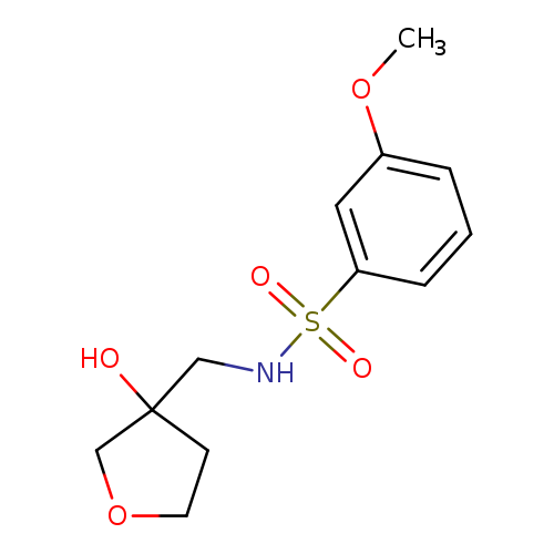 N-[(3-hydroxyoxolan-3-yl)methyl]-3-methoxybenzene-1-sulfonamide