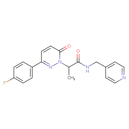 2-[3-(4-fluorophenyl)-6-oxo-1,6-dihydropyridazin-1-yl]-N-[(pyridin-4-yl)methyl]propanamide