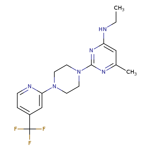N-ethyl-6-methyl-2-{4-[4-(trifluoromethyl)pyridin-2-yl]piperazin-1-yl}pyrimidin-4-amine