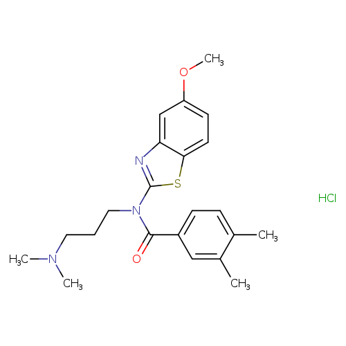 N-[3-(dimethylamino)propyl]-N-(5-methoxy-1,3-benzothiazol-2-yl)-3,4-dimethylbenzamide hydrochloride