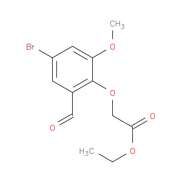 Ethyl 2-(4-bromo-2-formyl-6-methoxyphenoxy)acetate