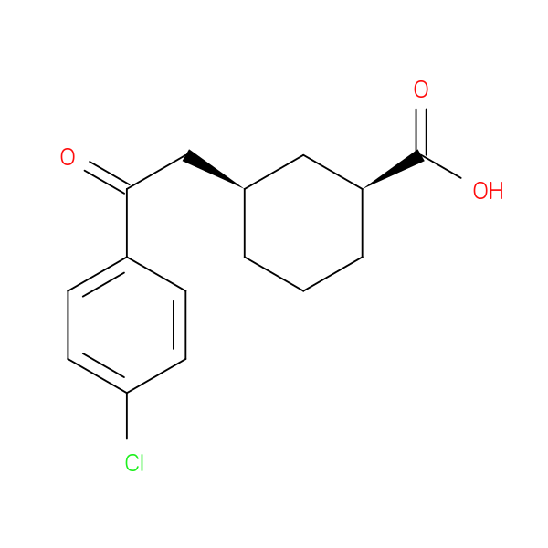 cis-3-[2-(4-Chlorophenyl)-2-oxoethyl]cyclohexane-1-carboxylic acid