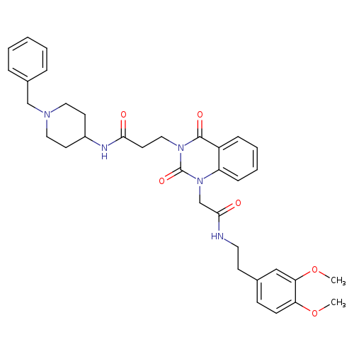 N-(1-benzylpiperidin-4-yl)-3-[1-({[2-(3,4-dimethoxyphenyl)ethyl]carbamoyl}methyl)-2,4-dioxo-1,2,3,4-tetrahydroquinazolin-3-yl]propanamide