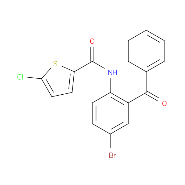 N-(2-benzoyl-4-bromophenyl)-5-chlorothiophene-2-carboxamide