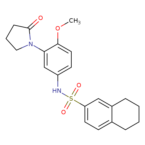 N-[4-methoxy-3-(2-oxopyrrolidin-1-yl)phenyl]-5,6,7,8-tetrahydronaphthalene-2-sulfonamide