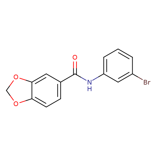 N-(3-bromophenyl)-1,3-benzodioxole-5-carboxamide