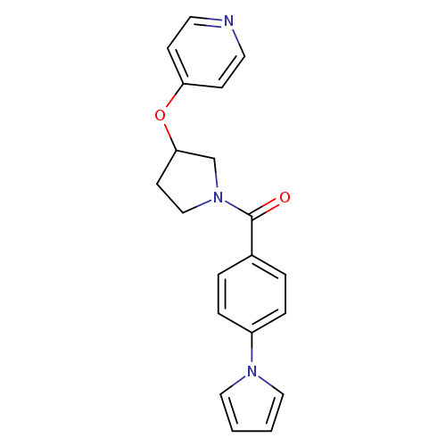 4-({1-[4-(1H-pyrrol-1-yl)benzoyl]pyrrolidin-3-yl}oxy)pyridine