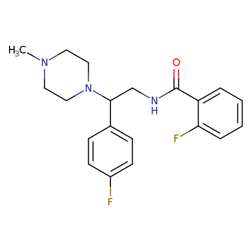2-fluoro-N-[2-(4-fluorophenyl)-2-(4-methylpiperazin-1-yl)ethyl]benzamide