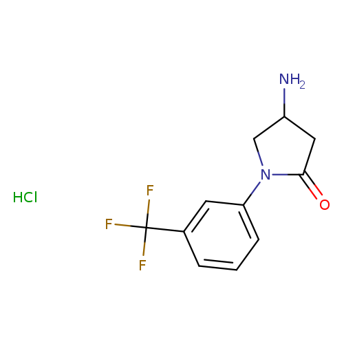 4-amino-1-[3-(trifluoromethyl)phenyl]pyrrolidin-2-one hydrochloride