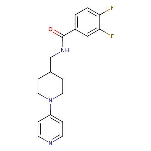 3,4-difluoro-N-{[1-(pyridin-4-yl)piperidin-4-yl]methyl}benzamide