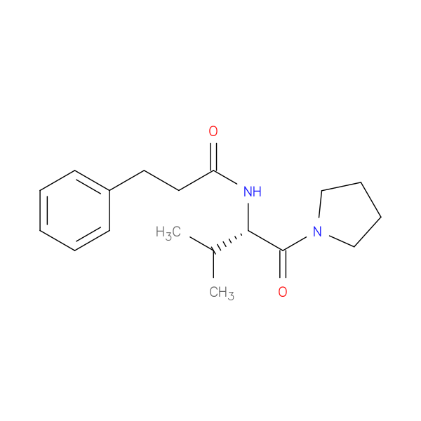 N-[(1S)-2-Methyl-1-(1-pyrrolidinylcarbonyl)propyl]benzenepropanamide