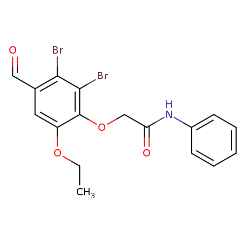 2-(2,3-dibromo-6-ethoxy-4-formylphenoxy)-N-phenylacetamide