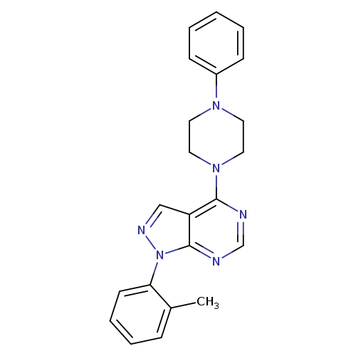 1-[1-(2-methylphenyl)-1H-pyrazolo[3,4-d]pyrimidin-4-yl]-4-phenylpiperazine