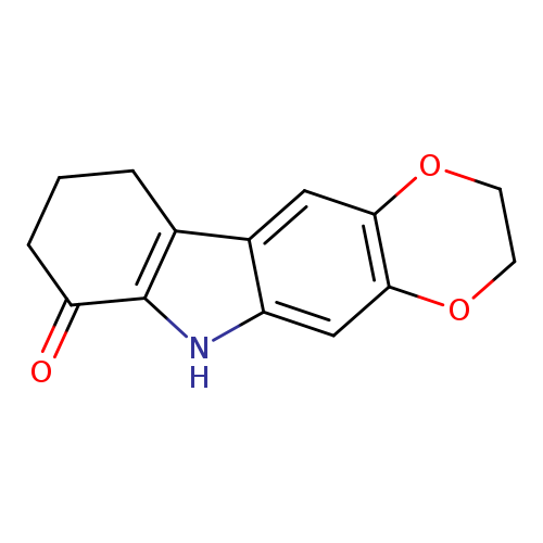 7H-1,4-Dioxino[2,3-b]carbazol-7-one, 2,3,6,8,9,10-hexahydro-