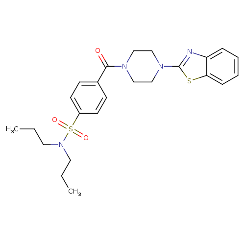 4-[4-(1,3-benzothiazol-2-yl)piperazine-1-carbonyl]-N,N-dipropylbenzene-1-sulfonamide