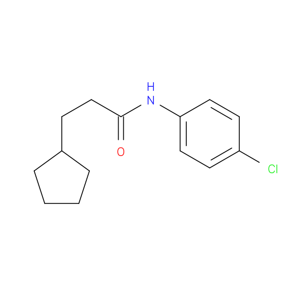 Cyclopentanepropanamide, N-(4-chlorophenyl)-