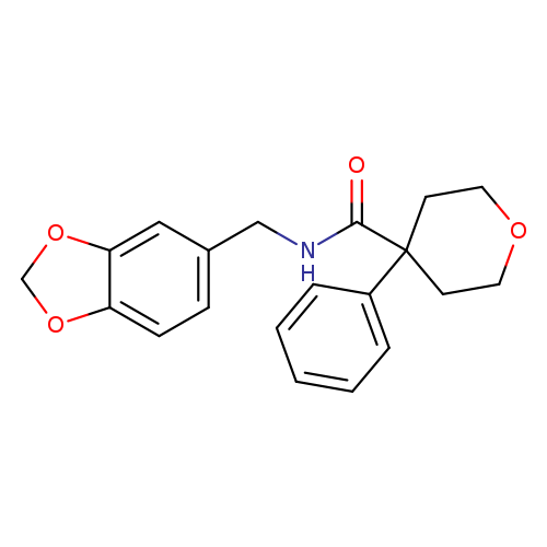 N-[(2H-1,3-benzodioxol-5-yl)methyl]-4-phenyloxane-4-carboxamide