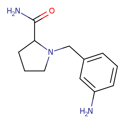1-[(3-aminophenyl)methyl]pyrrolidine-2-carboxamide