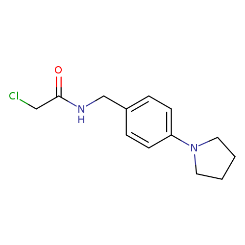 2-chloro-N-{[4-(pyrrolidin-1-yl)phenyl]methyl}acetamide