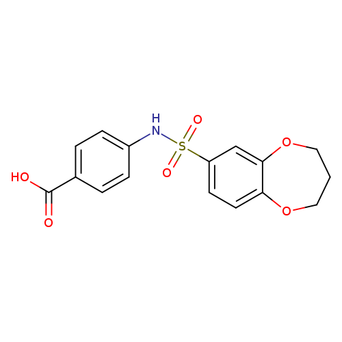4-(3,4-dihydro-2H-1,5-benzodioxepine-7-sulfonamido)benzoic acid