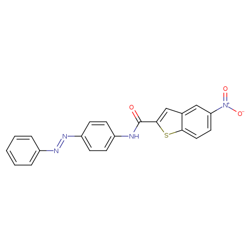 5-nitro-N-{4-[(E)-2-phenyldiazen-1-yl]phenyl}-1-benzothiophene-2-carboxamide