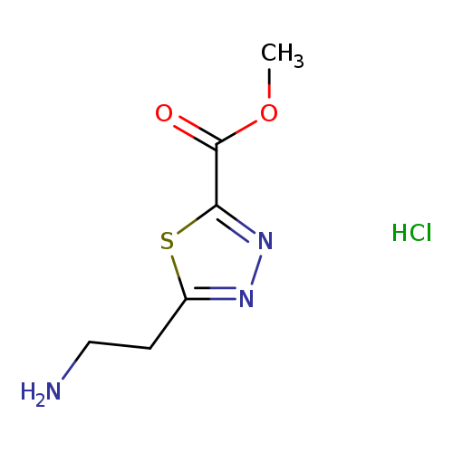 methyl5-(2-aminoethyl)-1,3,4-thiadiazole-2-carboxylatehydrochloride