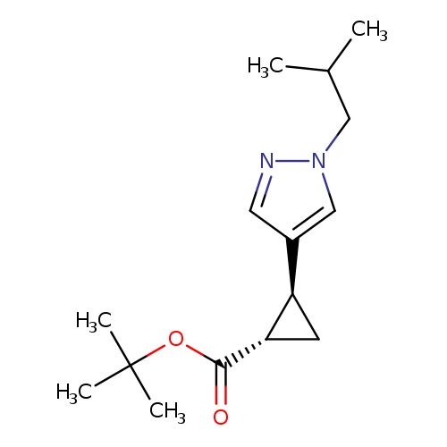 tert-butyl trans-2-(1-isobutylpyrazol-4-yl)cyclopropanecarboxylate