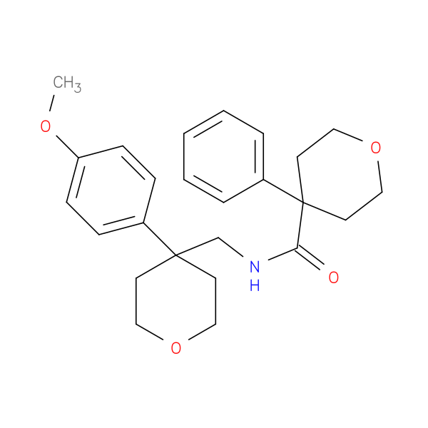N-{[4-(4-methoxyphenyl)oxan-4-yl]methyl}-4-phenyloxane-4-carboxamide