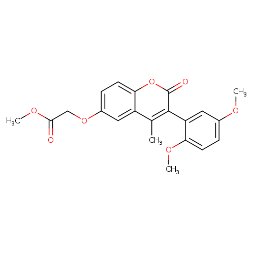 methyl 2-{[3-(2,5-dimethoxyphenyl)-4-methyl-2-oxo-2H-chromen-6-yl]oxy}acetate