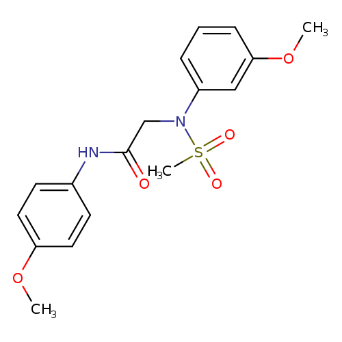 2-[3-methoxy(methylsulfonyl)anilino]-N-(4-methoxyphenyl)acetamide