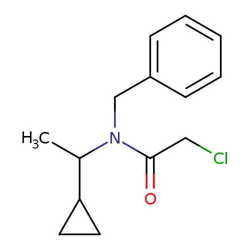 N-benzyl-2-chloro-N-(1-cyclopropylethyl)acetamide