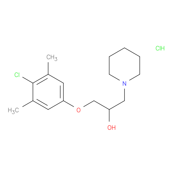 1-(4-chloro-3,5-dimethylphenoxy)-3-(piperidin-1-yl)propan-2-ol hydrochloride