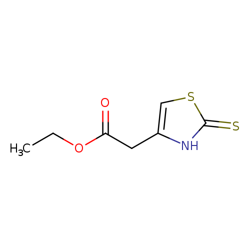 2,3-Dihydro-2-thioxo-4-thiazoleacetic acid ethyl ester