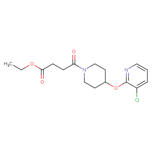 ethyl 4-{4-[(3-chloropyridin-2-yl)oxy]piperidin-1-yl}-4-oxobutanoate
