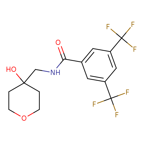 N-[(4-hydroxyoxan-4-yl)methyl]-3,5-bis(trifluoromethyl)benzamide