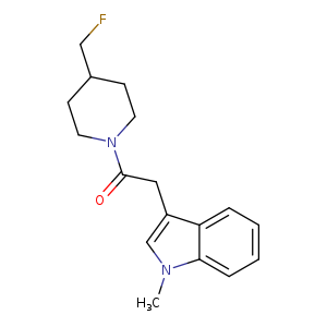 1-[4-(fluoromethyl)piperidin-1-yl]-2-(1-methyl-1H-indol-3-yl)ethan-1-one