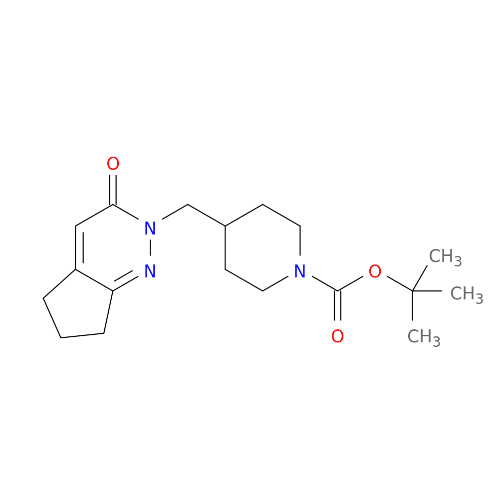 tert-butyl 4-({3-oxo-2H,3H,5H,6H,7H-cyclopenta[c]pyridazin-2-yl}methyl)piperidine-1-carboxylate