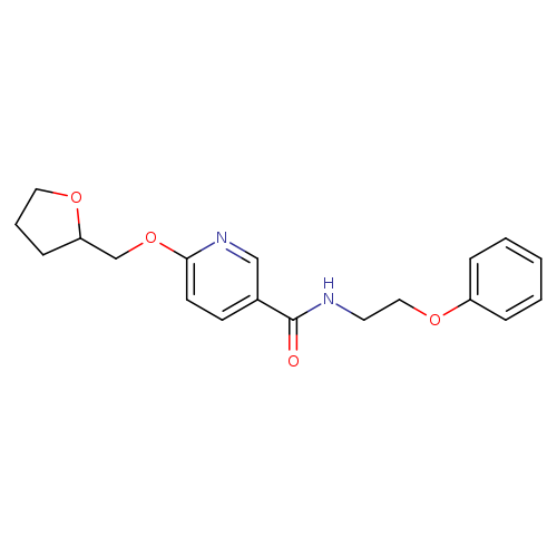 6-[(oxolan-2-yl)methoxy]-N-(2-phenoxyethyl)pyridine-3-carboxamide