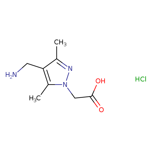 2-[4-(aminomethyl)-3,5-dimethyl-1H-pyrazol-1-yl]acetic acid hydrochloride