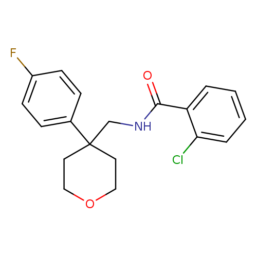 2-chloro-N-{[4-(4-fluorophenyl)oxan-4-yl]methyl}benzamide