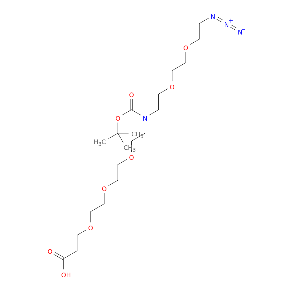 1-Azido-9-(tert-butoxycarbonyl)-3,6,12,15,18-pentaoxa-9-azahenicosan-21-oic acid
