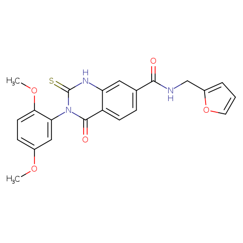 3-(2,5-dimethoxyphenyl)-N-[(furan-2-yl)methyl]-4-oxo-2-sulfanylidene-1,2,3,4-tetrahydroquinazoline-7-carboxamide
