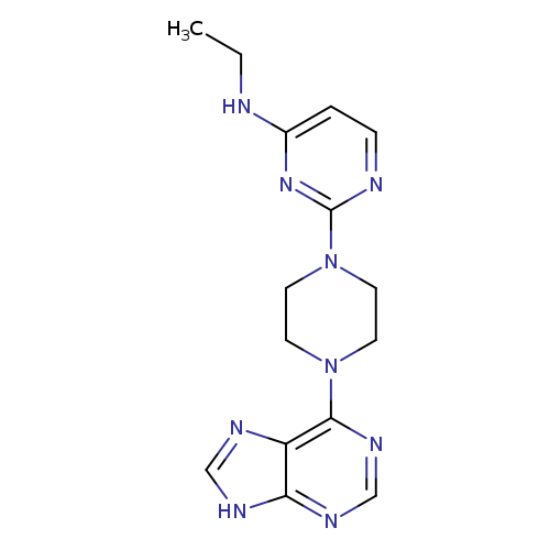 N-ethyl-2-[4-(9H-purin-6-yl)piperazin-1-yl]pyrimidin-4-amine