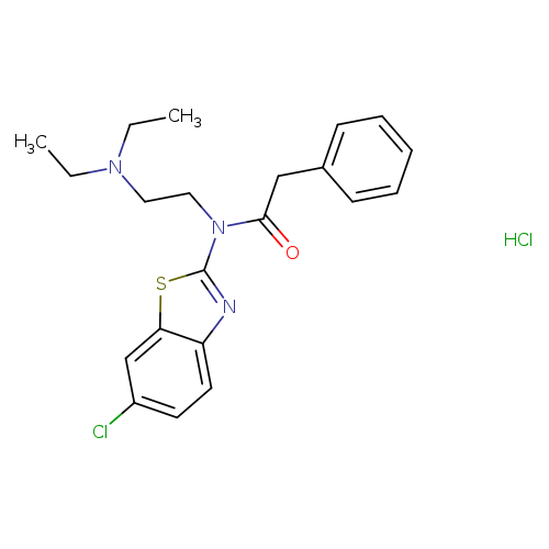 N-(6-chloro-1,3-benzothiazol-2-yl)-N-[2-(diethylamino)ethyl]-2-phenylacetamide hydrochloride