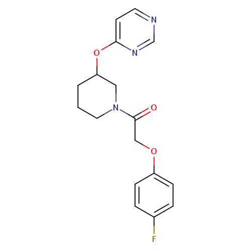 2-(4-fluorophenoxy)-1-[3-(pyrimidin-4-yloxy)piperidin-1-yl]ethan-1-one