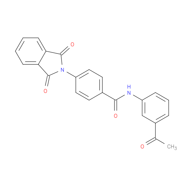 N-(3-acetylphenyl)-4-(1,3-dioxo-2,3-dihydro-1H-isoindol-2-yl)benzamide