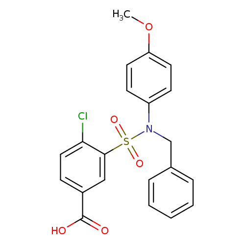 3-[benzyl(4-methoxyphenyl)sulfamoyl]-4-chlorobenzoic acid