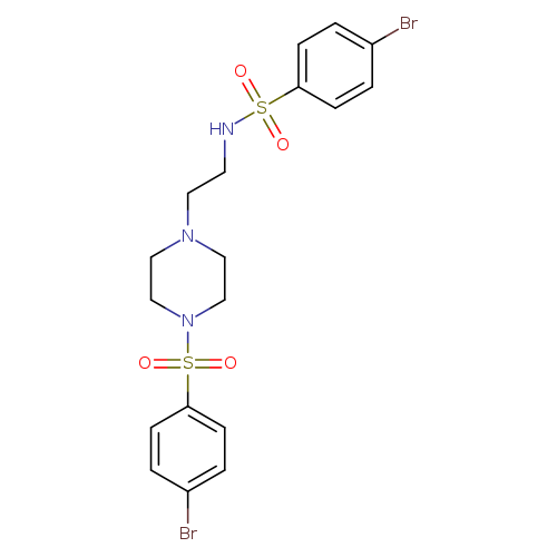 4-bromo-N-{2-[4-(4-bromobenzenesulfonyl)piperazin-1-yl]ethyl}benzene-1-sulfonamide