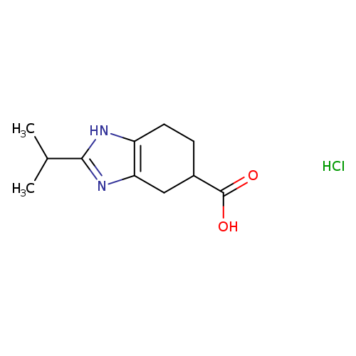 2-(propan-2-yl)-4,5,6,7-tetrahydro-1H-1,3-benzodiazole-5-carboxylic acid hydrochloride